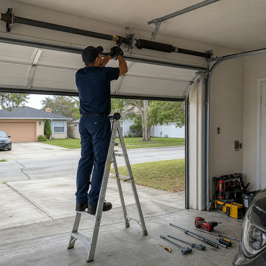 Garage Door Cable Repair in Sanford