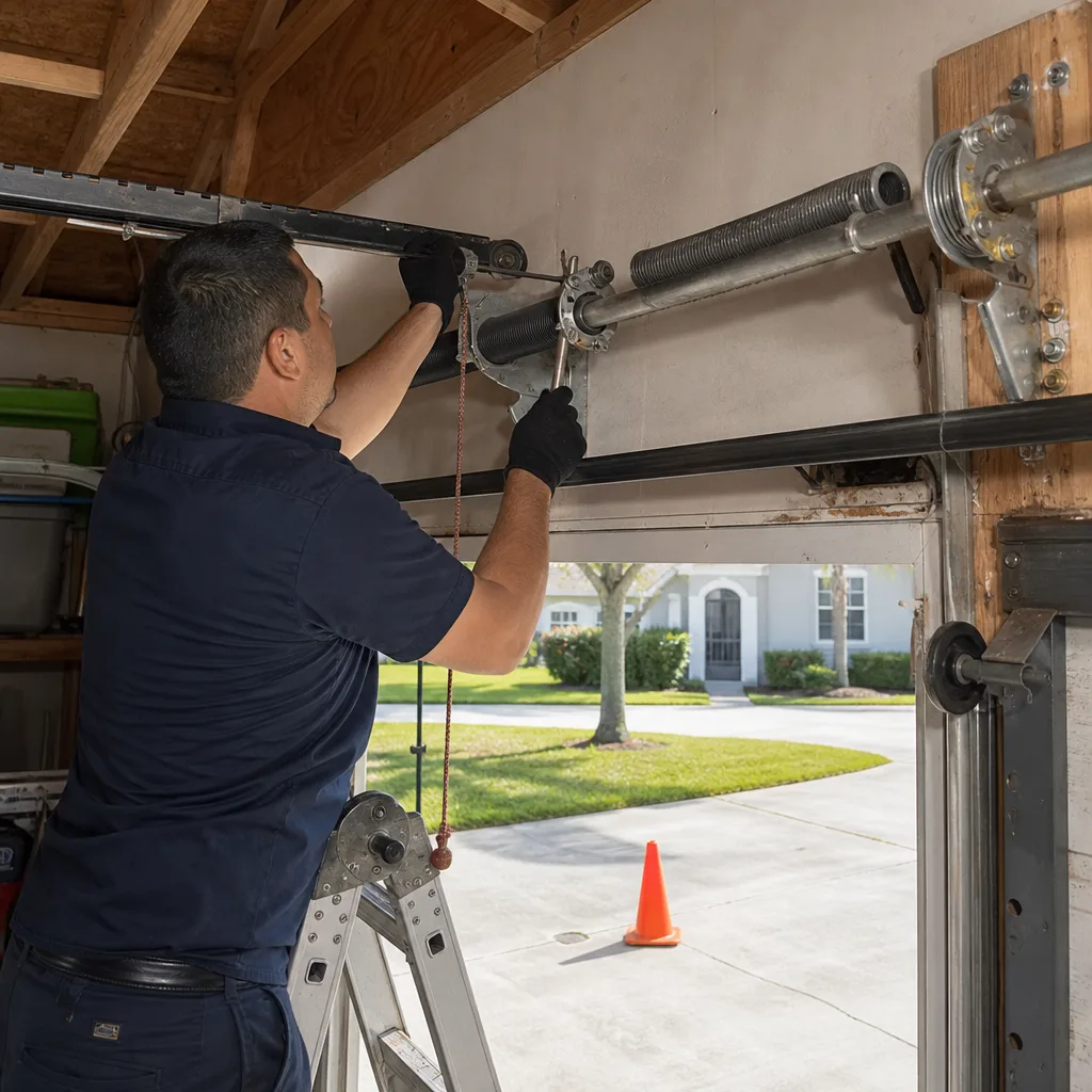 Garage Door Spring Repair in Ocoee